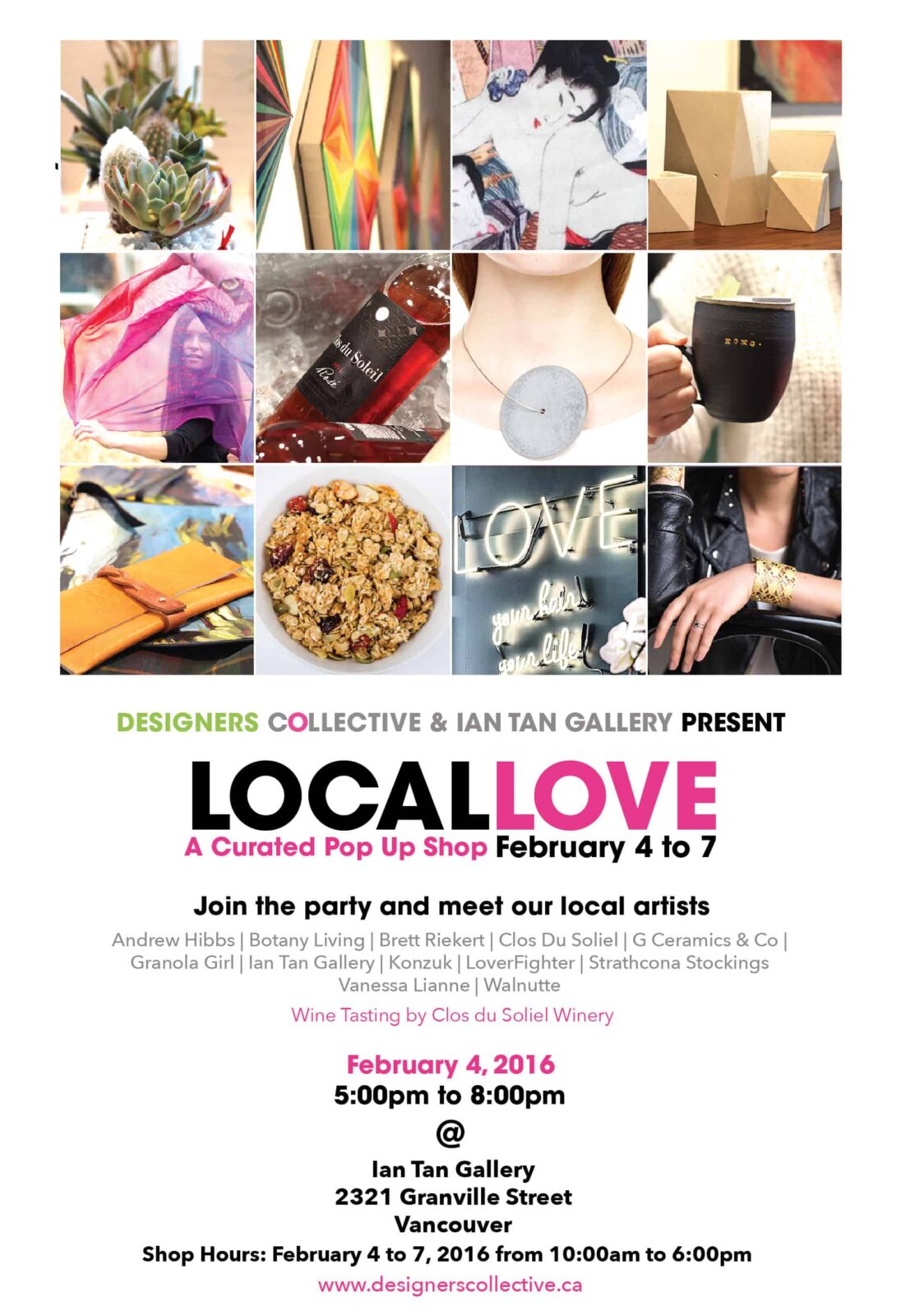 Invitation to LOCAL LOVE Feb 4-7-01
