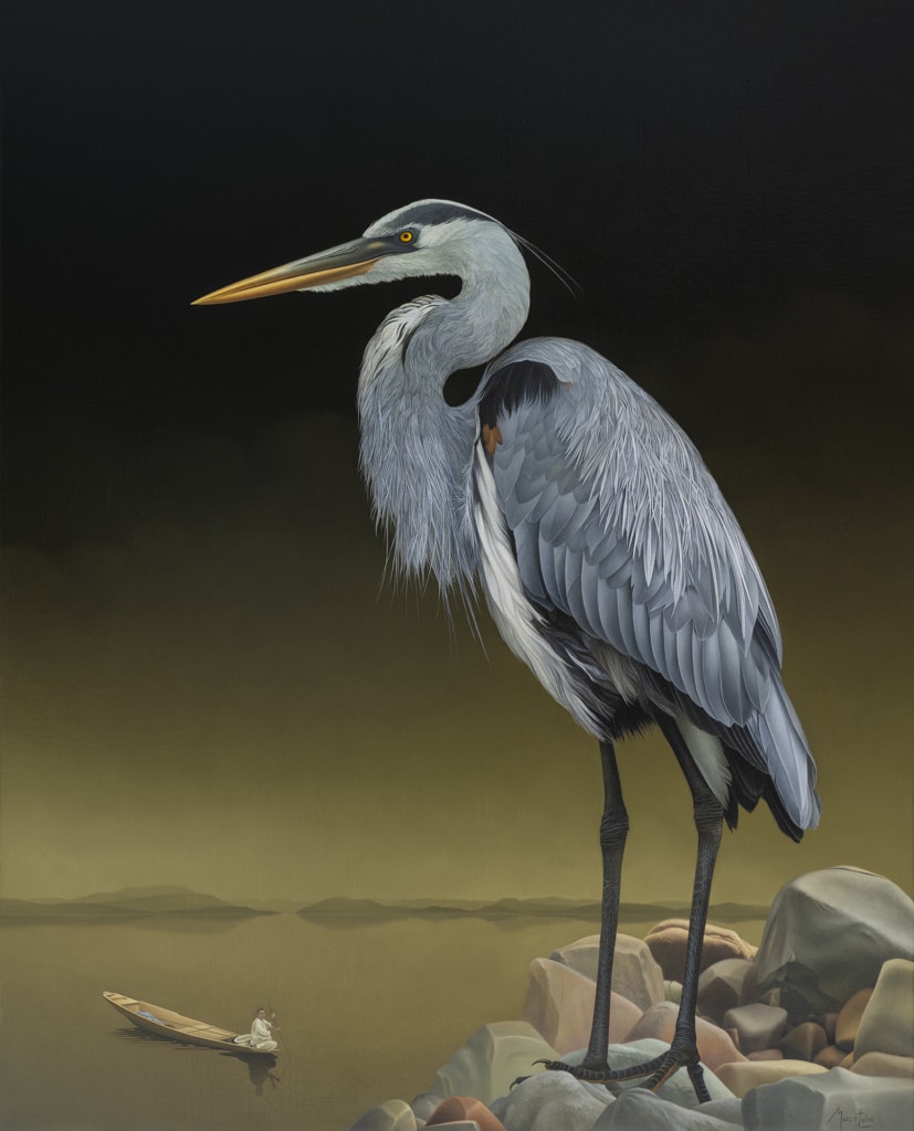 Marco Tuli Heron at Dusk Ian Tan Gallery